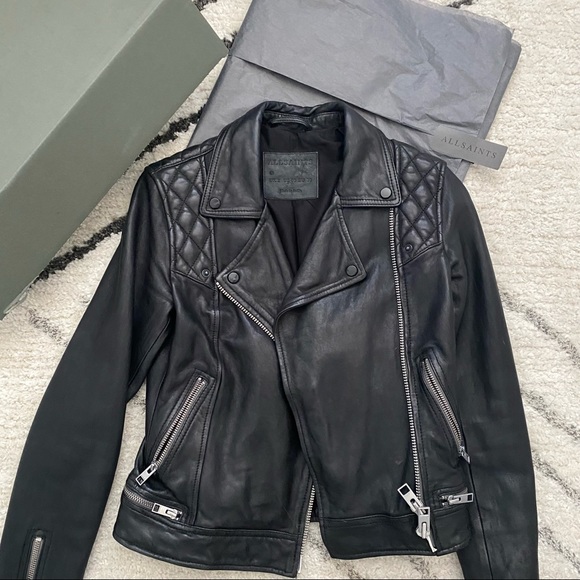 Allsaints Leather Jacket - Picture 10 of 13